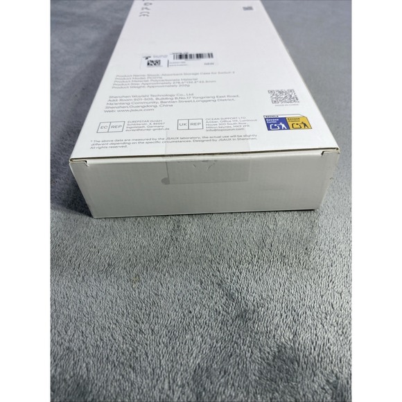 JSAUX Shock Absorbent Storage Case cover for Nintendo Switch 2 Translucent Black - Picture 8 of 10